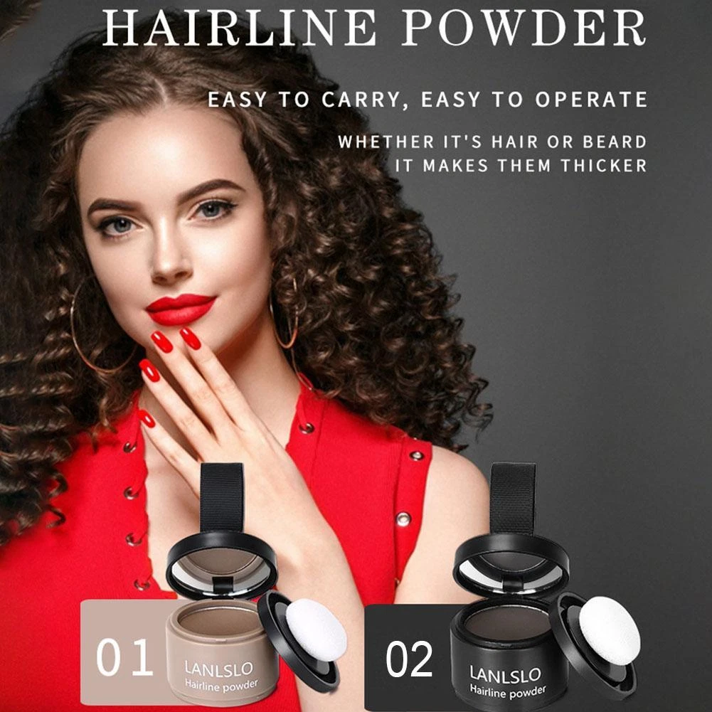 Hairline Filler Powder, Waterproof Root Touch Up for Instant Hair Loss Conceal & Natural Coverage